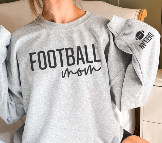 Football Mom Pullover With kids Name