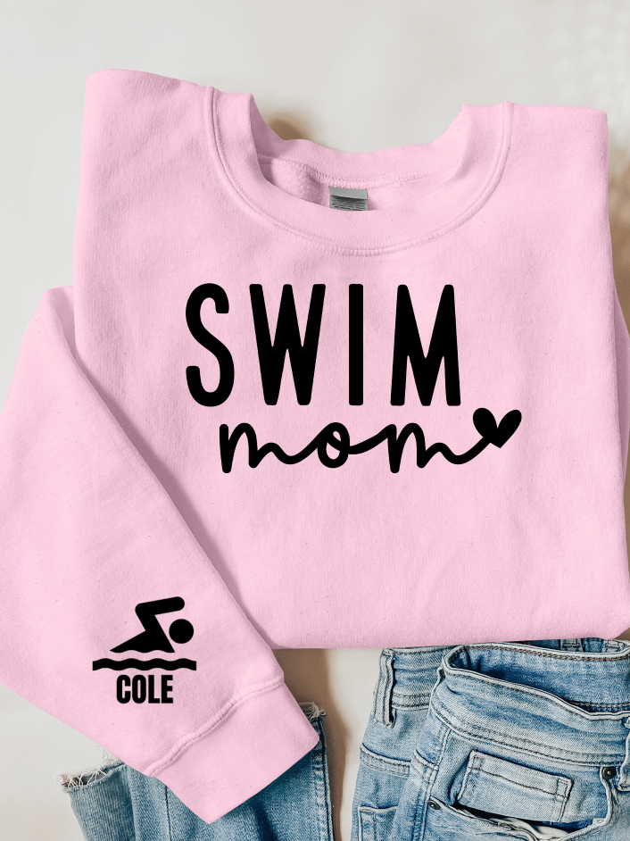 Swim Mom Custom Name