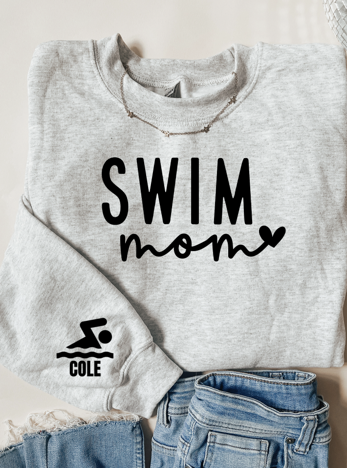 Swim Mom Custom Name