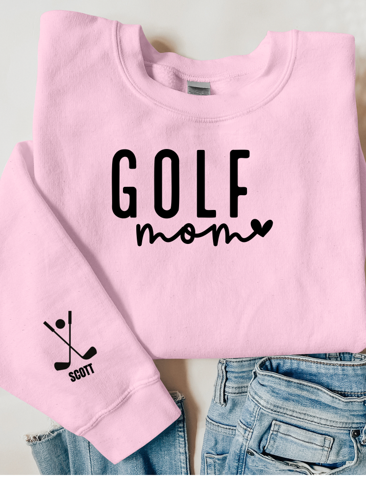 Golf Mom Custom Sleeve Pullover