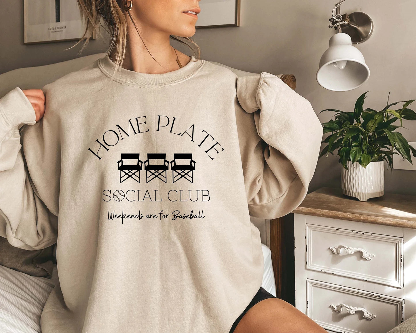 Home Plate Social Club Pullover Baeball